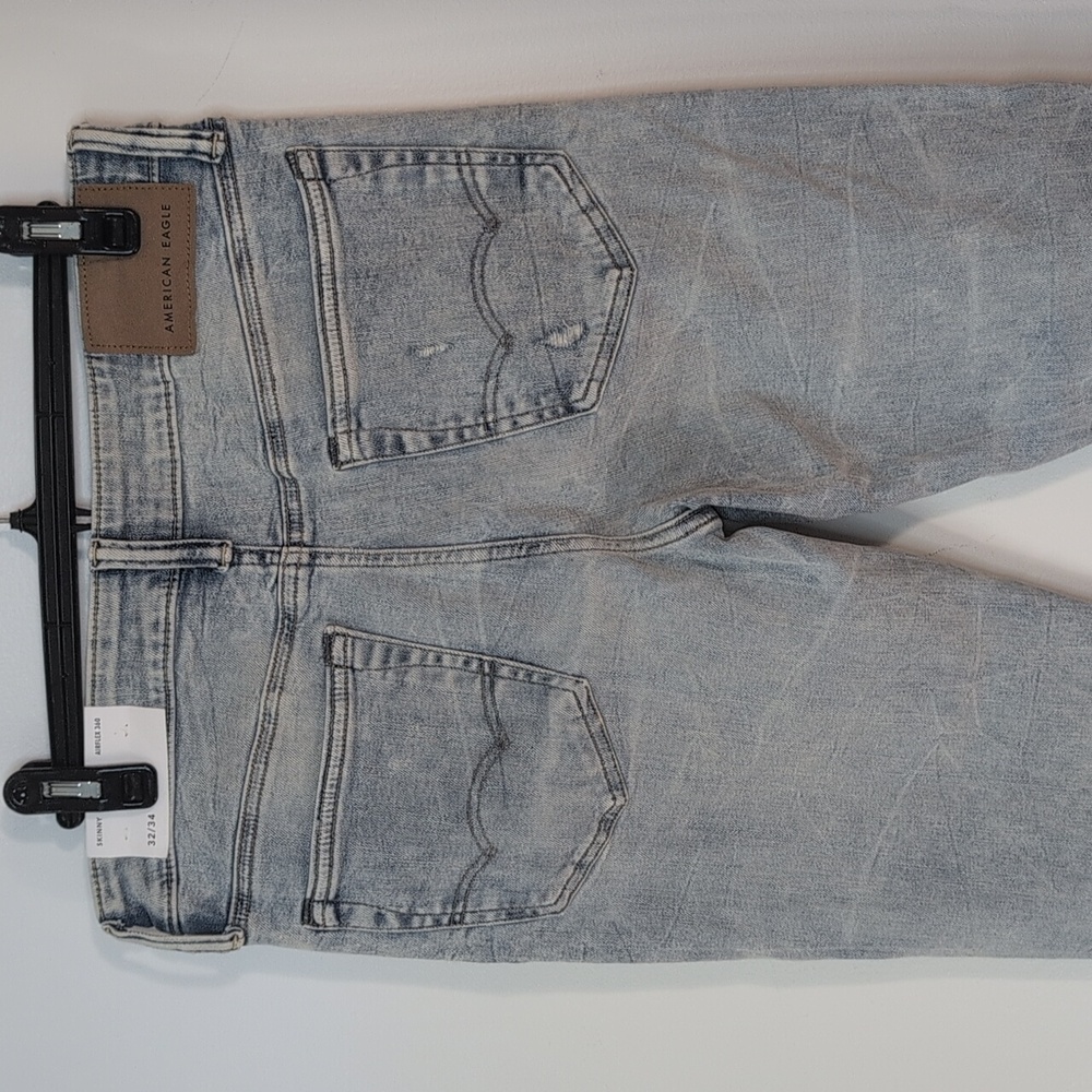 AEO American Eagle Airflex 360 Skinny Distressed Jeans 32/34 NWT - Picture 5 of 5